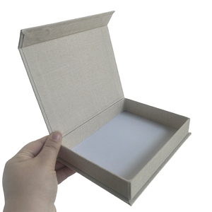 Tùy chỉnh sang trọng Linen hộp từ cứng nhắc lật Hộp quà tặng lưu trữ của bạn Tạp Chí máy tính xách tay - Product Image 1