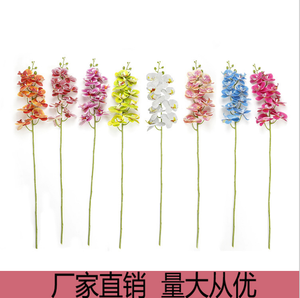 Fleurs artificielles en latex Phalaenopsis Orchidées, aspect réaliste, pour décoration de mariage, maison, fête des mères, Halloween, remise de diplôme - Product Image 2