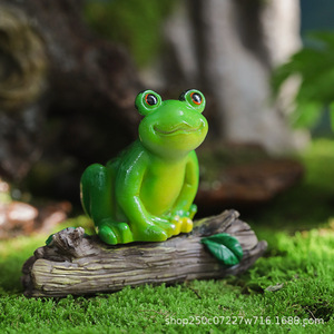 Figurines de grenouilles miniatures en résine, décoration de jardin, forme animale, accessoire de paysage pour bonsaï, décoration de la maison - Product Image 3