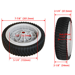 Lawn Mower <b>Wheels</b> 8 Inch Rear A13008-2 2 Pack For Lawnmower Parts <b>Replacement</b> - Product Image 3