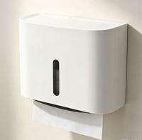 Boîte à mouchoirs de style minimaliste moderne, boîte de rangement pour mouchoirs murale sans perçage, porte-papier toilette