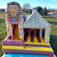 Château gonflable pour enfants de qualité commerciale, Aufblasbare Hupfburg, château gonflable Pharaon avec toboggan