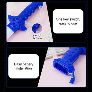 Épée LED en plastique activée par le mouvement, lumineuse, pour les festivals - Product Image 4