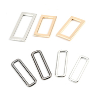 Boucles carrées et circulaires robustes, tendance et de luxe, réglables, en fer, métal et plastique, pour sacs, sacs à main, vêtements, sangles décoratives et accessoires de fixation