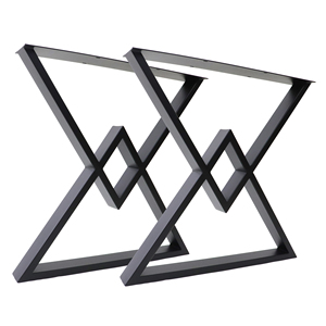 أثاث صناعي حديث بنص من الإطار الفولاذي لطاولات المطاعم وطاولات الطعام والقهوة قدم معدنية وساقين طاولة مكتب حديدية - Product Image 5