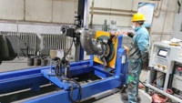 Macchina per Saldatura Automatica con Trattamento Termico Post-Saldatura (PWHT) Integrato, per Conformità ai Codici sui Recipienti a Pressione
