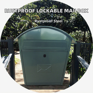 Modern Waterproof Powder Coated <b>Wall</b> Mount Metal Key Lock 4L Capacity Apartment Lockable Mailbox for POST - Product Image 2