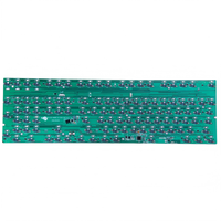 Placa de Circuito Controladora de Teclado RGB con Intercambio en Caliente por Tecla, Tri-modo, Tipo-C, PCB QMK VIA Programable para Juegos Mecánicos