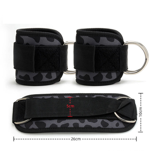 Sangle de cheville de gym personnalisable avec logo – Néoprène épais 7 mm, fermeture auto-agrippante antidérapante, protection professionnelle légère pour l'entraînement avec câbles - Product Image 5