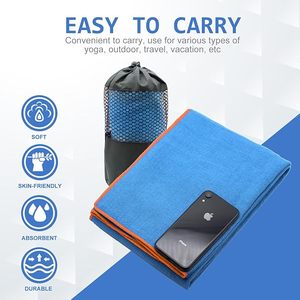 Chống Trượt Silicone Sợi Nhỏ Yoga Mat Khăn Biểu Tượng Tùy Chỉnh Khăn Siêu Thấm Nhanh Chóng Làm Khô Khăn Cho Yoga Nóng Đào Tạo Hàng Ngày - Product Image 6