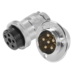 Connettore a flangia per montaggio a pannello serie DF / GX30 / M30, presa a innesto rapido per aviazione, <span class=keywords><strong>2</strong></span> 3 4 5 <span class=keywords><strong>6</strong></span> <span class=keywords><strong>7</strong></span> <span class=keywords><strong>8</strong></span> 10 pin per macchinari industriali - Product Image 3