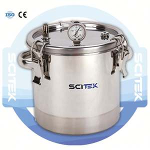 Scitek โถไร้ออกซิเจนสแตนเลส3ชิ้นล็อคห้องปฏิบัติการแบบไม่ใช้ออกซิเจน - Product Image 1