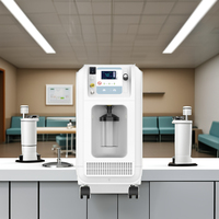 Concentrateur d'oxygène vétérinaire portable avec écran LCD, 93% PSA, générateur d'oxygène portable pour animaux de compagnie avec nébuliseur et moniteur SpO2