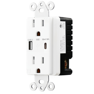 2.4A <span class=keywords><strong>USB</strong></span> A + C cửa hàng 15 amp Duplex điện tường Ổ Cắm Công Nghiệp <span class=keywords><strong>USB</strong></span> sạc cho các bệnh viện và văn phòng - Product Image 4