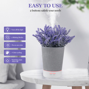 Penjualan laris baru 120ML pelembap udara tanaman hijau penyebar Aroma minyak esensial cerdas ultrasonik untuk kantor rumah - Product Image 3