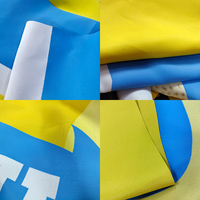 Drapeau d'extérieur personnalisé en polyester, imperméable et durable, avec base lourde à injection d'eau, pour la promotion des magasins et le marketing des salons professionnels