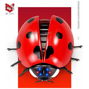 Control Remoto Eléctrico de Plástico Infrarrojo de 2 Canales con Función de Sígueme, Alcance de 10 m, Rojo/Amarillo para Abejas, Juguetes de Mariquita de Siete Puntos - Product Image 6