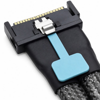 Câble interne de serveur PCIe Gen5 MCIO 8I vers 2X SlimSAS 4I, 74 broches 38 broches, brancheur en Y pour carte HBA RAID vers backplane de lecteur