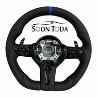 Volant en cuir et fibre de carbone M Sport pour les modèles M5/F05-F13 M3/F30-F36 F15-F26 M40i X5m G30 M550i