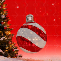 Ballons de Noël géants gonflables boule à miroir pour l'extérieur, imperméables et brillants, décorations pour événements et fêtes.