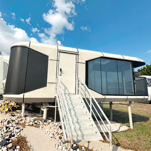Casa Cápsula Espacial Móvil de Lujo 2026, Contenedor de Acero Prefabricado Impermeable para Dormitorio, Hotel o Uso como Autocaravana - Product Image 1