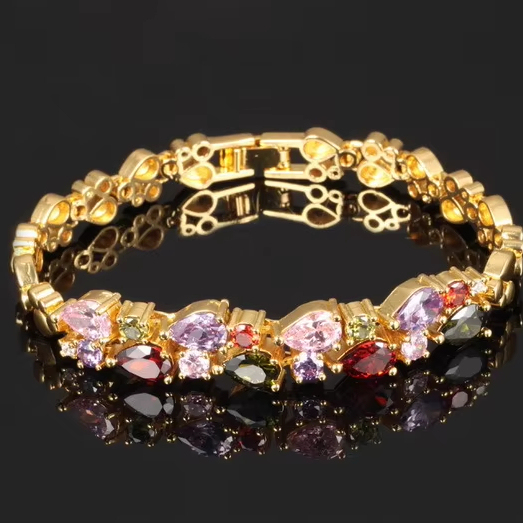Fashion Style Copper Adjustable Crystal Charms