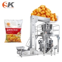 Machine d'emballage automatique multifonctionnelle pour chips de pommes de terre, maïs, frites, snacks, bonbons, noix, dattes et céréales