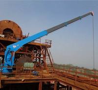 Grue marine télescopique YUFEI de haute qualité 2-8 tonnes, grue hydraulique avec treuil hydraulique, câble long et crochet, télécommandée