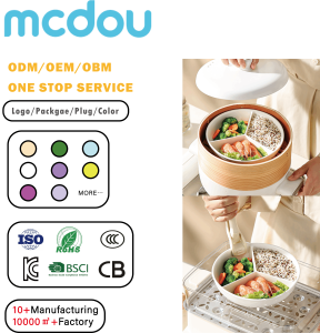 <span class=keywords><strong>Plato</strong></span> de Cerámica Blanco Moderno con <span class=keywords><strong>3</strong></span> Compartimentos para Control de Porciones, para Restaurante, Hotel y Uso Doméstico, Marca mcdou - Product Image 1