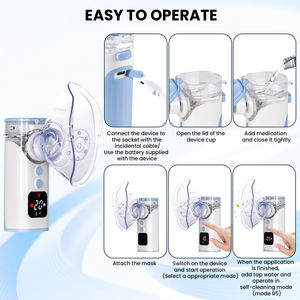 Inhalateurs médicaux portables personnalisés certifiés CE et SFDA, nébuliseur électrique à mailles avec <span class=keywords><strong>MDL</strong></span> - Product Image 6