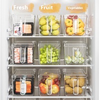 FX2655 Réfrigérateur congélateur de stockage des aliments en plastique anti-poussière Fresh-Keeper avec poignée pour les techniques d'injection de fruits et légumes