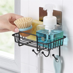 Stainless Steel Punch-Free Modern Suction Cup Wall-Mounted Soap Rack for Bathroom <b>Drain</b> Hook - Product Image 5