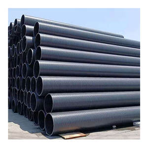 Tubo de Drenaje de Pared Hueca en Espiral de HDPE Negro - Product Image 1