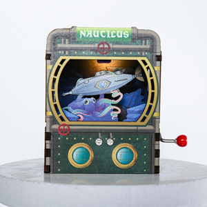 Emballage de boîte en fer blanc unique personnalisé Oem China Princesse dans la boîte boîte en métal personnalisée boîte à musique manivelle à main - Product Image 4