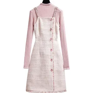 Chic wool tweed dress In A Variety Of Stylish Designs - Alibaba.com