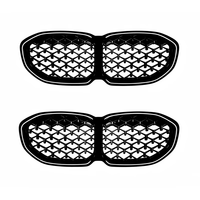 Accesorios de Rejilla Delantera con Luces LED Móviles Estilo Estrella de Diamante para BMW Serie 1 F40 2019-2024