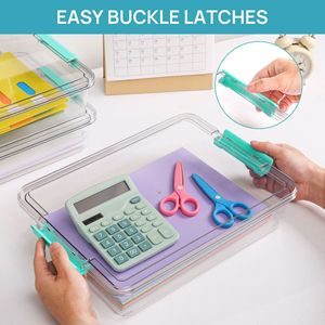 Hộp lưu trữ xếp chồng lên nhau trong suốt với nắp-tổ chức nhựa chống bụi cho đồ chơi <span class=keywords><strong>lego</strong></span>-<span class=keywords><strong>CONTAINER</strong></span> tiết kiệm không gian rõ ràng - Product Image 5