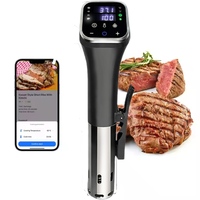 Cuisinière lente électrique portable en acier inoxydable de 32 L, étanche, contrôlée par application, minuterie numérique automatique, classe énergétique