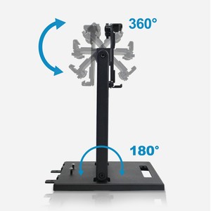 Support de tablette POS J L Technology TS31 avec panneau rétractable pour imprimante thermique, montage mural, rotation à 360 degrés - Product Image 2