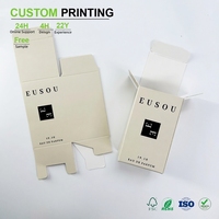 Cajas de Regalo de Papel Resistentes, Reciclables y Portátiles con Asa para Envasado de Fragancias en Botellas Individuales al por Mayor, Etiqueta Privada Personalizada