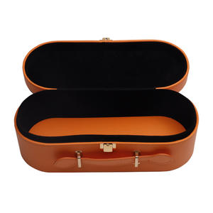 Étui de voyage en cuir personnalisé pour Dy-son <span class=keywords><strong>Airwrap</strong></span>, boîte cadeau ovale, emballage pour cadeaux de vin et de bonbons, boîte de rangement vide - Product Image 1