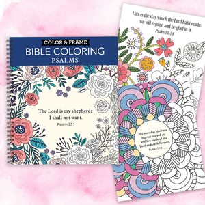 Color & Frame - Psalms à colorier (livre de coloriage pour adultes) Papier couché A4 Couverture rigide Reliure spirale Impression offset - Product Image 5