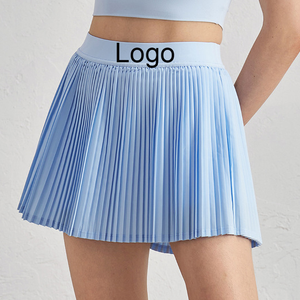 Jupes de sport pour femmes personnalisées avec poche, jupe de yoga, jupe de tennis, haut de fitness, short de sport de plein air - Product Image 1