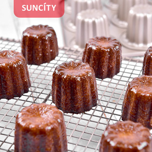 Suncity 12-Cavity Canele <b>Mold</b> Non-Stick Baking Pan For Cake Making - Product Image 3
