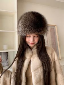 ラクーン帽子女性の新しい冬のアメリカのアライグマの毛皮の帽子 - Product Image 5