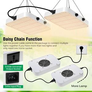 Luz LED de espectro completo para cultivo, AC220V 100W LM281B con enchufe europeo para iluminación de cultivo hidropónico en invernadero - Product Image 4