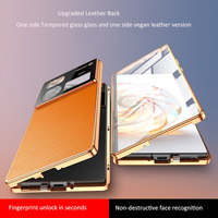 Étui de protection complet en cuir et verre trempé pour objectif d'appareil photo ZTE nubia Z60 Z50 Ultra Z50S Pro
