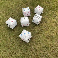 6PK ensemble gonflable Yatzy dés géants Cub fête ville grand jouet de lancer personnalisé jeu de lancer en plein air