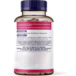 OEM Package Health Support Women's <b>Raw</b> <b>Probiotic</b> Capsules 100 Billion CFU Digestive Private Labels - Product Image 2
