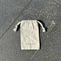 Sacs à poussière personnalisés pour sacs à main, couleur beige, en tissu de coton, emballage avec cordon de serrage, sacs cadeaux, sacs cadeaux avec cordon de serrage